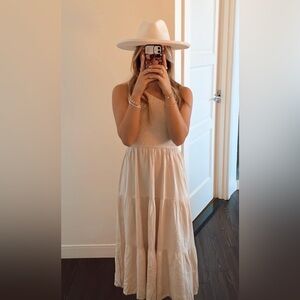 ZCSIA Women’s Summer Boho One Shoulder Ruffle Tiered Midi Dress, Size XL